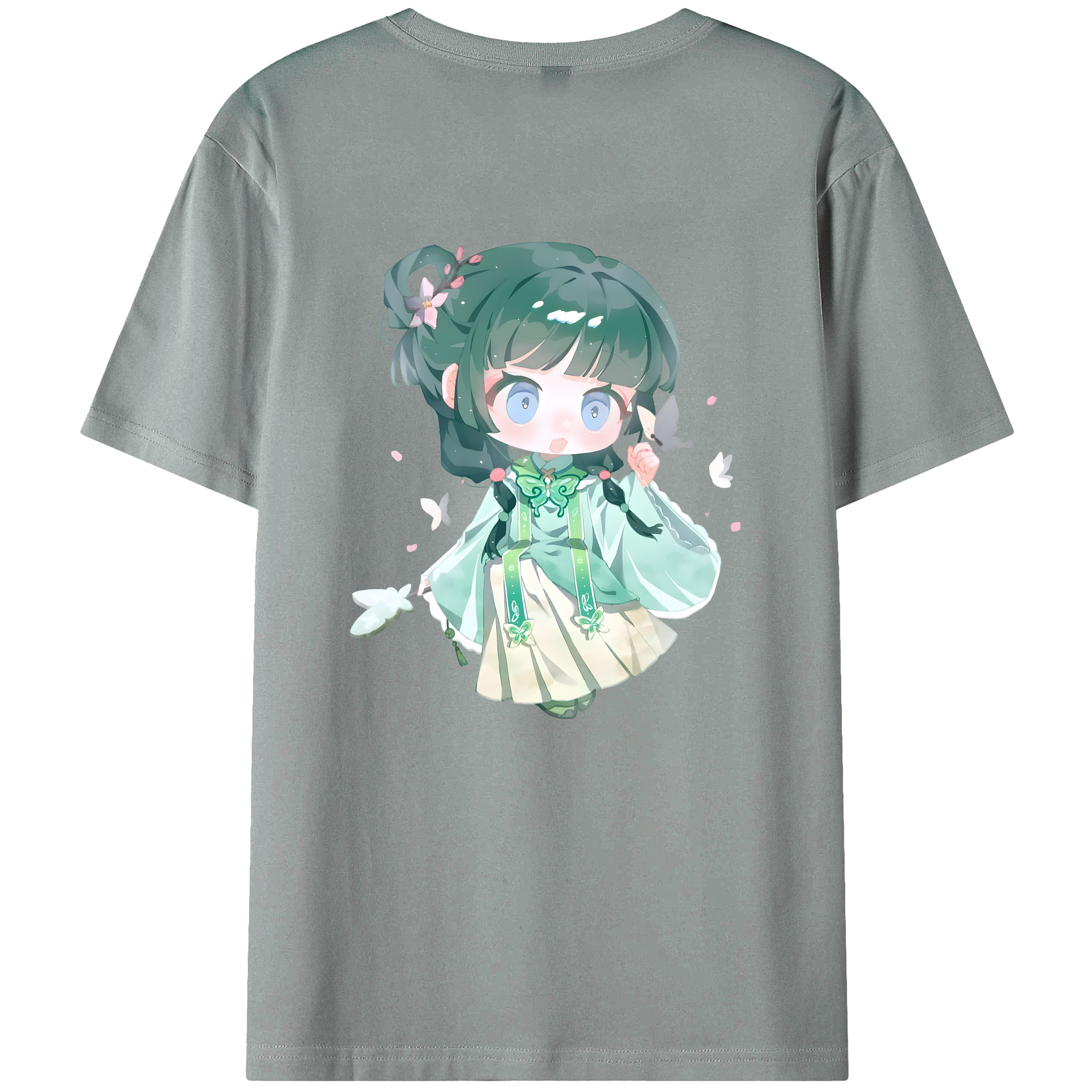 （画像用） 薬屋のひとりごと The Apothecary Diaries 綿100％ メンズ半袖Tシャツ（バックプリント） 通気性